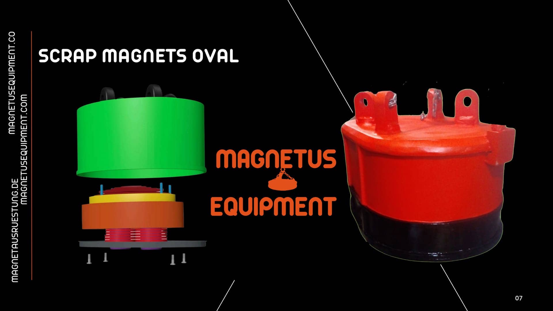 SCRAP MAGNETS OVAL - MAGNETUS EQUIPMENT